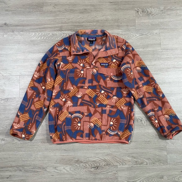 Patagonia Synchilla Canyon Block Big Sisu Aztec Snap-T Fleece Size Small - Picture 6 of 8